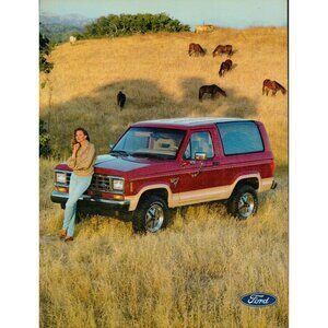 1985 Ford Bronco II Truck Vintage Print Ad (L20)